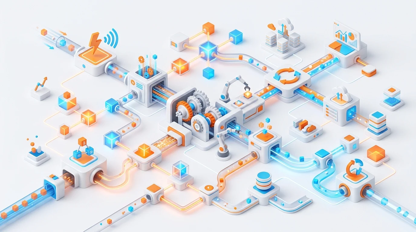 Process Automation & Integration - Connected workflows, webhooks and API data pipelines